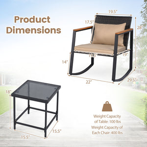 Smooth rocking mechanism with stable and slight motion for cozy relaxation<br>Anti-slip strips and adjustable feet ensuring balanced and secure rocking<br>Thickened padded cushion and soft back pillow for ultimate comfort<br>Removable and washable cover w