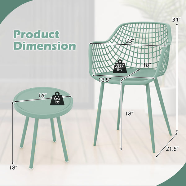 Tabletop and seat made of premium PP for long-lasting service life<br>Supported by metal frame for high safety<br>Adjustable footpads and X frame for higher stability<br>Ergonomic and comfortable seat relieves your fatigue and stress<br>Breathable backres