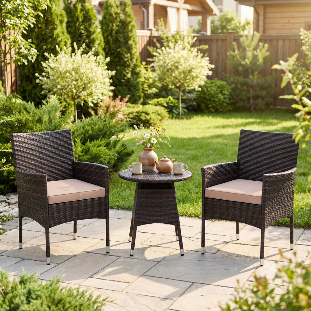 Get breathable airflow with mix brown PE rattan<br>Hand-woven craftsmanship for an elegant classic look<br>The sun-protective surface ensures long-lasting durability<br>Contoured design for releasing your daily fatigue<br>Gain ergonomic comfort for optima