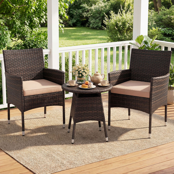 Get breathable airflow with mix brown PE rattan<br>Hand-woven craftsmanship for an elegant classic look<br>The sun-protective surface ensures long-lasting durability<br>Contoured design for releasing your daily fatigue<br>Gain ergonomic comfort for optima