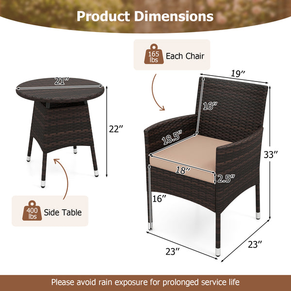 Get breathable airflow with mix brown PE rattan<br>Hand-woven craftsmanship for an elegant classic look<br>The sun-protective surface ensures long-lasting durability<br>Contoured design for releasing your daily fatigue<br>Gain ergonomic comfort for optima