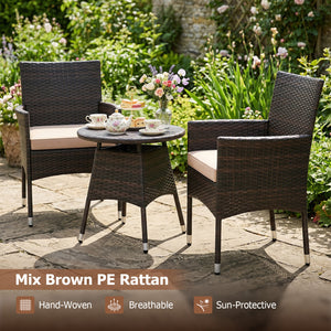 Get breathable airflow with mix brown PE rattan<br>Hand-woven craftsmanship for an elegant classic look<br>The sun-protective surface ensures long-lasting durability<br>Contoured design for releasing your daily fatigue<br>Gain ergonomic comfort for optima