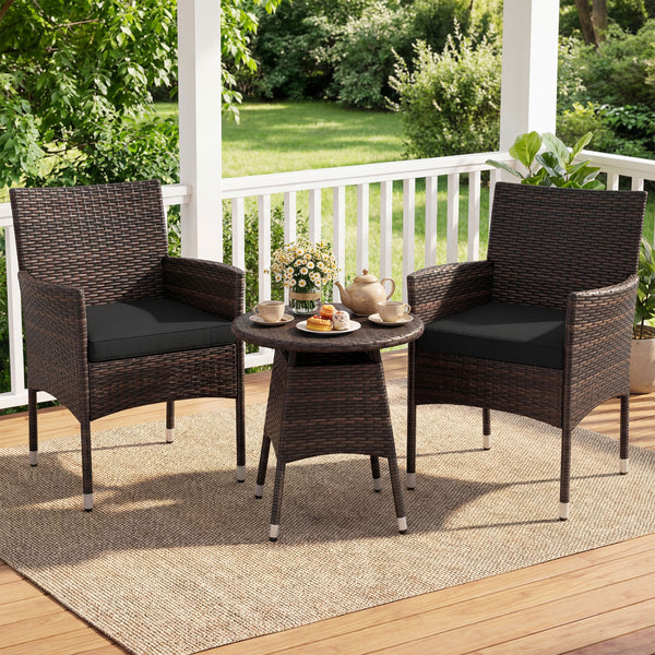 Get breathable airflow with mix brown PE rattan<br>Hand-woven craftsmanship for an elegant classic look<br>The sun-protective surface ensures long-lasting durability<br>Contoured design for releasing your daily fatigue<br>Gain ergonomic comfort for optima