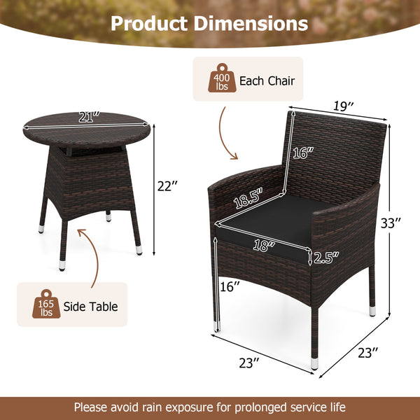 Get breathable airflow with mix brown PE rattan<br>Hand-woven craftsmanship for an elegant classic look<br>The sun-protective surface ensures long-lasting durability<br>Contoured design for releasing your daily fatigue<br>Gain ergonomic comfort for optima