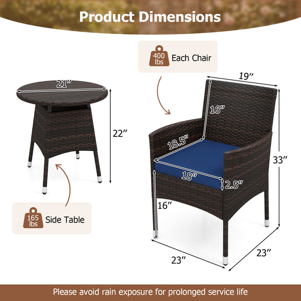 Get breathable airflow with mix brown PE rattan<br>Hand-woven craftsmanship for an elegant classic look<br>The sun-protective surface ensures long-lasting durability<br>Contoured design for releasing your daily fatigue<br>Gain ergonomic comfort for optima