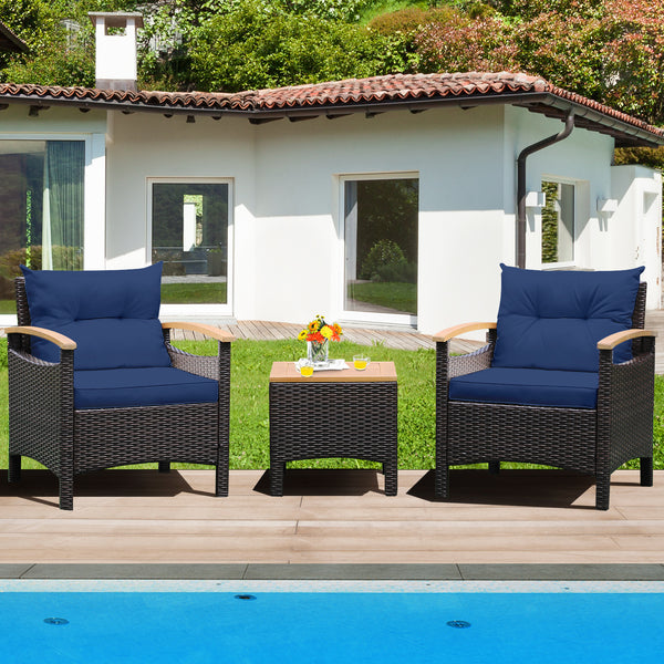 Heavy-duty steel frame with rustproof finish can stand the test of time<br>Durable mix brown PE rattan is elegant and suitable for outdoor use<br>Adjustable foot pads on the front feet of the sofa for added stability<br>Comfortable to sit with cozy backre