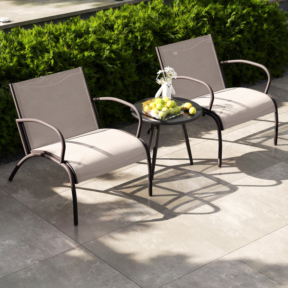 Extra-wide seat with ergonomic curve provides utmost comfort for you<br>Combination of metal and aluminum for high-level stability<br>Each seat can withstand 400 lbs<br>Seat fabric is breathable and quick-drying  perfect for outdoor use<br>Comes with an a