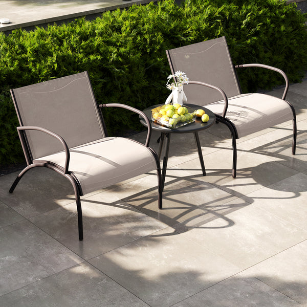 Extra-wide seat with ergonomic curve provides utmost comfort for you<br>Combination of metal and aluminum for high-level stability<br>Each seat can withstand 400 lbs<br>Seat fabric is breathable and quick-drying  perfect for outdoor use<br>Comes with an a