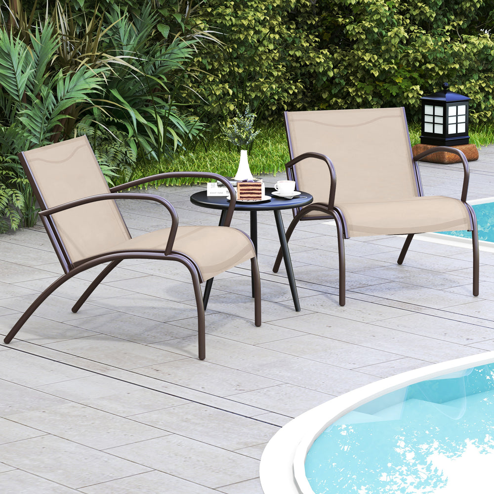 Extra-wide seat with ergonomic curve provides utmost comfort for you<br>Combination of metal and aluminum for high-level stability<br>Each seat can withstand 400 lbs<br>Seat fabric is breathable and quick-drying  perfect for outdoor use<br>Comes with an a