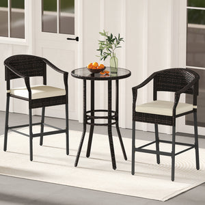 Hand-woven PE rattan for long-lasting use and much elegance<br>Seat cushions with soft fillings bring you optimal comfort<br>Zippered cushion covers are simple to detach and maintain<br>Fixing ties prevent the cushions from moving around<br>Reinforced met