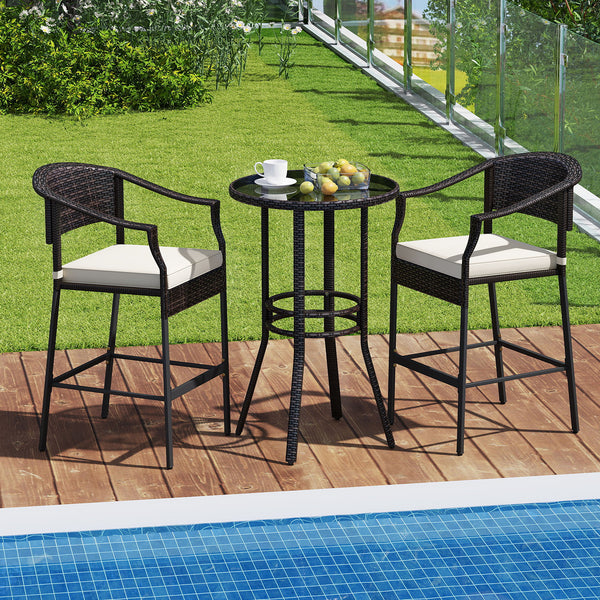 Hand-woven PE rattan for long-lasting use and much elegance<br>Seat cushions with soft fillings bring you optimal comfort<br>Zippered cushion covers are simple to detach and maintain<br>Fixing ties prevent the cushions from moving around<br>Reinforced met