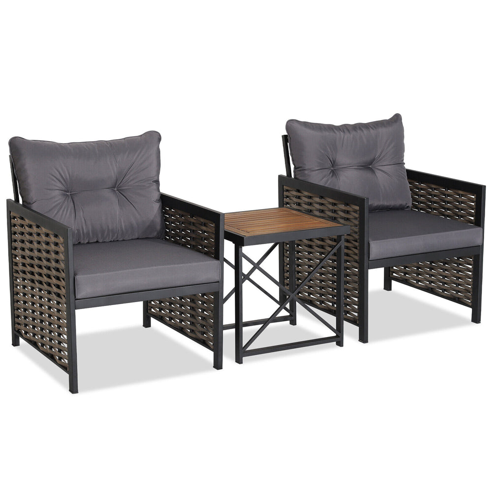 Package includes 2 x Chairs  1 x Table  2 x Seat Cushions  2 x Back Cushions  1 x Instruction <br>Ergonomic seat with inclined backrest for much comfort <br>Soft seat and back cushions make the seat cozier to sit <br>Easy to remove and clean the cover of 