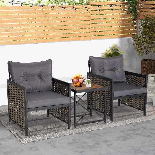 Package includes 2 x Chairs  1 x Table  2 x Seat Cushions  2 x Back Cushions  1 x Instruction <br>Ergonomic seat with inclined backrest for much comfort <br>Soft seat and back cushions make the seat cozier to sit <br>Easy to remove and clean the cover of 