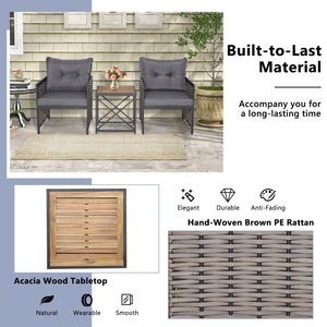 Package includes 2 x Chairs  1 x Table  2 x Seat Cushions  2 x Back Cushions  1 x Instruction <br>Ergonomic seat with inclined backrest for much comfort <br>Soft seat and back cushions make the seat cozier to sit <br>Easy to remove and clean the cover of 
