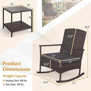 Stable rocking base with bottom stoppers and anti-slip pads<br>Wide seat and high backrest for better relaxation<br>Seat cushion with elastic fillings for extra comfort<br>Fixing ropes to keep cushions in place<br>Functional zippers for easy removal and w