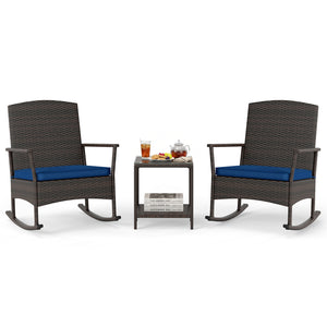 Stable rocking base with bottom stoppers and anti-slip pads<br>Wide seat and high backrest for better relaxation<br>Seat cushion with elastic fillings for extra comfort<br>Fixing ropes to keep cushions in place<br>Functional zippers for easy removal and w