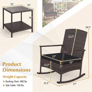 Stable rocking base with bottom stoppers and anti-slip pads<br>Wide seat and high backrest for better relaxation<br>Seat cushion with elastic fillings for extra comfort<br>Fixing ropes to keep cushions in place<br>Functional zippers for easy removal and w