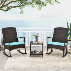 Stable rocking base with bottom stoppers and anti-slip pads<br>Wide seat and high backrest for better relaxation<br>Seat cushion with elastic fillings for extra comfort<br>Fixing ropes to keep cushions in place<br>Functional zippers for easy removal and w