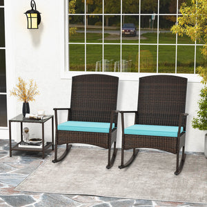 Stable rocking base with bottom stoppers and anti-slip pads<br>Wide seat and high backrest for better relaxation<br>Seat cushion with elastic fillings for extra comfort<br>Fixing ropes to keep cushions in place<br>Functional zippers for easy removal and w