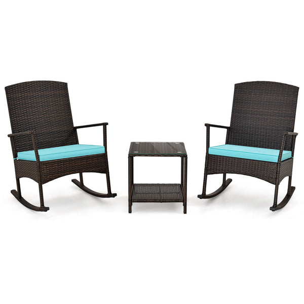 Stable rocking base with bottom stoppers and anti-slip pads<br>Wide seat and high backrest for better relaxation<br>Seat cushion with elastic fillings for extra comfort<br>Fixing ropes to keep cushions in place<br>Functional zippers for easy removal and w