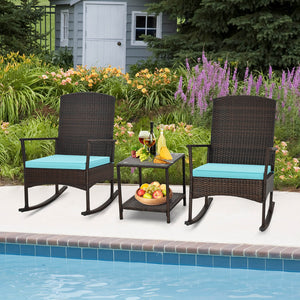 Stable rocking base with bottom stoppers and anti-slip pads<br>Wide seat and high backrest for better relaxation<br>Seat cushion with elastic fillings for extra comfort<br>Fixing ropes to keep cushions in place<br>Functional zippers for easy removal and w