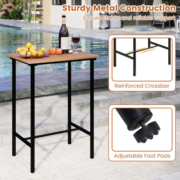 Solid acacia wood for high hardness and natural beauty<br>Ensure smooth and safe touch with a splinter-free surface<br>Make it safe to use thanks to the rounded corners<br>Sturdy metal construction for stable and reliable support<br>Reinforced crossbar an