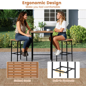 Solid acacia wood for high hardness and natural beauty<br>Ensure smooth and safe touch with a splinter-free surface<br>Make it safe to use thanks to the rounded corners<br>Sturdy metal construction for stable and reliable support<br>Reinforced crossbar an