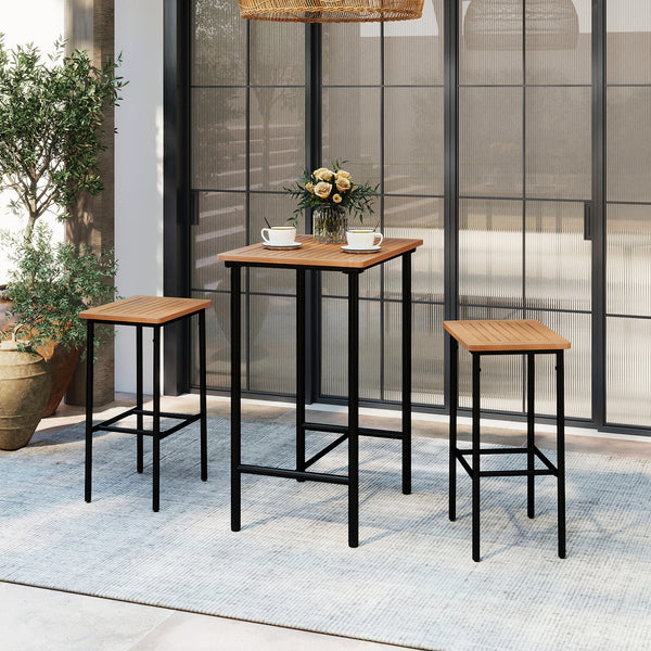 Solid acacia wood for high hardness and natural beauty<br>Ensure smooth and safe touch with a splinter-free surface<br>Make it safe to use thanks to the rounded corners<br>Sturdy metal construction for stable and reliable support<br>Reinforced crossbar an