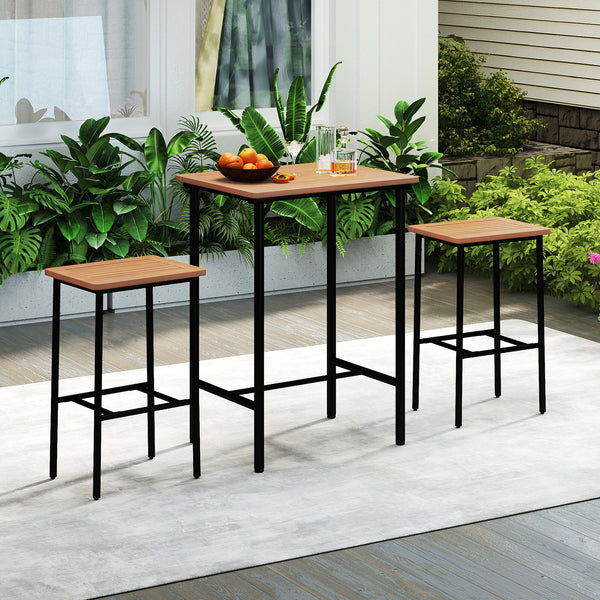 Solid acacia wood for high hardness and natural beauty<br>Ensure smooth and safe touch with a splinter-free surface<br>Make it safe to use thanks to the rounded corners<br>Sturdy metal construction for stable and reliable support<br>Reinforced crossbar an