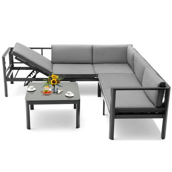 Will be delivered in 3 packages which may arrive in different times<br>Screw bag for the whole set is in box 3<br>3-seat sofa can be also transformed into a recliner with 6-position backrest<br>Comfortable to sit with elastic seat and back cushions<br>Zip