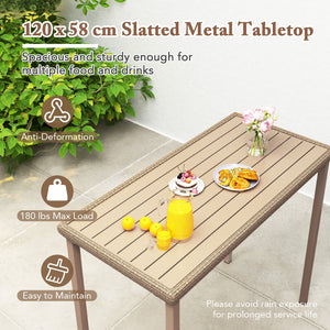 Rattan seat is breathable and easy-to-maintain<br>Metal supporting frame is sturdy and non-deformable<br>Slanted backrest and footrest offers a comfy sitting experience<br>Stackable design allows for compact storage<br>Featuring non-slip foot pads to prot
