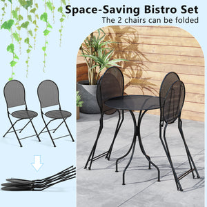Crafted with a powder-coated metal frame for enhanced durability<br>Supports up to 330 lbs per chair  110 lbs for the table<br>Curved table legs provide robust support and stability<br>Chairs feature a sturdy X-shaped structure for optimal support<br>Ergo