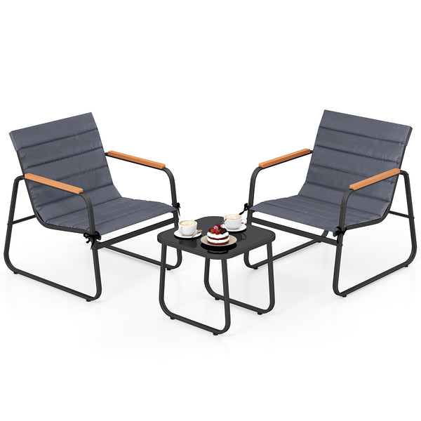 Meet your different seating needs with removable cushions<br>Make you feel comfortable with soft sponges<br>The fixing ties keep the cushions in place<br>Breathable fabric for enhanced comfort<br>Hold up to 330 lbs per chair for reliable support with stur