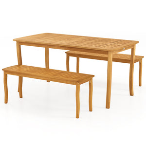 Provide sufficient space for a 6-person dinner party or gathering<br>Support DIY painting for creative and customizable appearance<br>Made from high-hardness acacia wood for reliable durability<br>Rest assured to use thanks to the splinter-free surface<br
