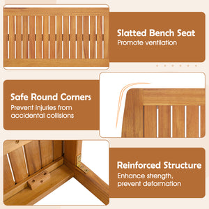 Provide sufficient space for a 6-person dinner party or gathering<br>Support DIY painting for creative and customizable appearance<br>Made from high-hardness acacia wood for reliable durability<br>Rest assured to use thanks to the splinter-free surface<br