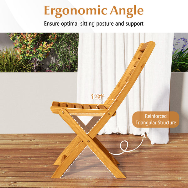 Smooth to the touch thanks to its splinter-free surface of acacia wood<br>Add a touch of natural beauty to your outdoor space<br>Please regularly oil the wood surface for optimal maintenance<br>The folding design makes it easy to store away when not in us
