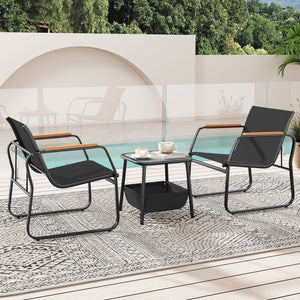 Offer ergonomic comfort with a 105Â° inclined backrest<br>The 21" wide seating area ensures ample seating space<br>Plastic wood armrests for extra coziness and elegance<br>Breathable mesh fabric keeps you cool in summer<br>Fade-resistant and wear-resistan