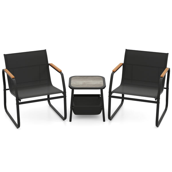 Offer ergonomic comfort with a 105Â° inclined backrest<br>The 21" wide seating area ensures ample seating space<br>Plastic wood armrests for extra coziness and elegance<br>Breathable mesh fabric keeps you cool in summer<br>Fade-resistant and wear-resistan