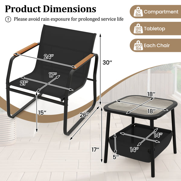 Offer ergonomic comfort with a 105Â° inclined backrest<br>The 21" wide seating area ensures ample seating space<br>Plastic wood armrests for extra coziness and elegance<br>Breathable mesh fabric keeps you cool in summer<br>Fade-resistant and wear-resistan