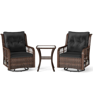 Effortless adjust your seating position to face any direction with 360Â° rotation<br>Ensure a fluid  back-and-forth movement for optimal relaxation with smooth rocking<br>The high-density sponges offer ultimate coziness for long periods of seating<br>Allo