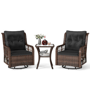 Effortless adjust your seating position to face any direction with 360Â° rotation<br>Ensure a fluid  back-and-forth movement for optimal relaxation with smooth rocking<br>The high-density sponges offer ultimate coziness for long periods of seating<br>Allo