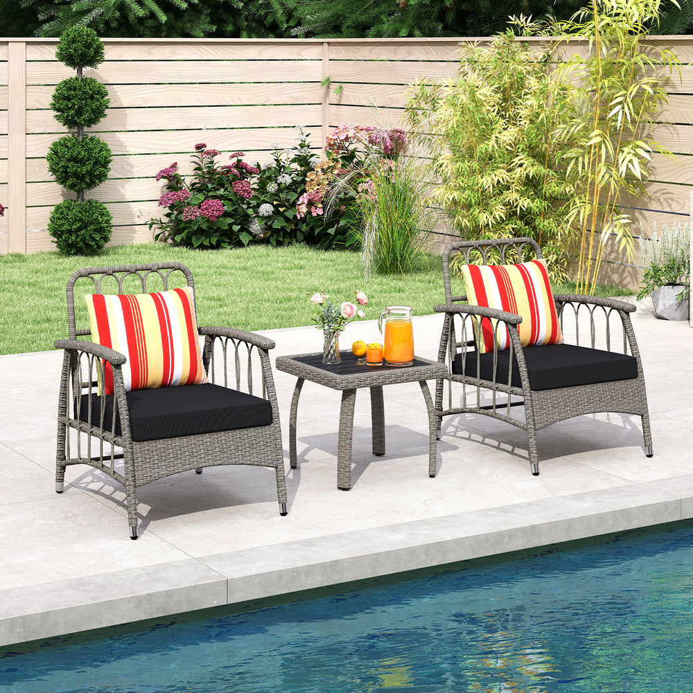 Allow you to find the perfect angle with 5-level adjustable backrest<br>Ensure smooth and quiet adjustment without disturbing others<br>Selected PE wicker for fade resistance and sun protection<br>It is also breathable to make you cool for those summer da