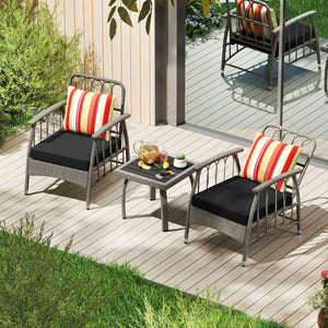 Allow you to find the perfect angle with 5-level adjustable backrest<br>Ensure smooth and quiet adjustment without disturbing others<br>Selected PE wicker for fade resistance and sun protection<br>It is also breathable to make you cool for those summer da