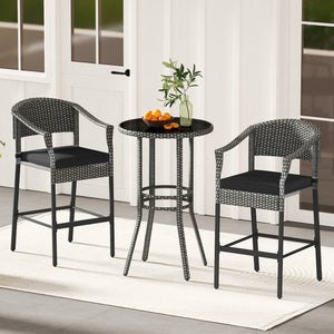 Hand-woven PE rattan for long-lasting use and much elegance<br>Seat cushions with soft fillings bring you optimal comfort<br>Zippered cushion covers are simple to detach and maintain<br>Fixing ties prevent the cushions from moving around<br>Reinforced met