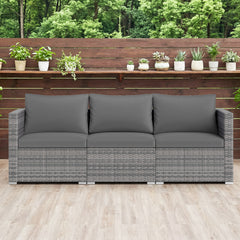 Hand-woven and sun-protective PE rattan for lasting use and beauty<br>Sponge-filled back and seat cushions offer additional coziness<br>Easy to remove and wash cushion covers with convenient zippers<br>Built-in armrests provide more support and relaxation