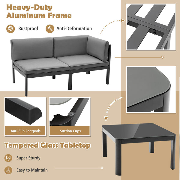 Will be delivered in 3 packages which may arrive in different times<br>Screw bag for the whole set is in box 3<br>3-seat sofa can be also transformed into a recliner with 6-position backrest<br>Comfortable to sit with elastic seat and back cushions<br>Zip