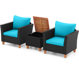 The heavy-duty steel frame adds sturdiness to the sofa set <br>Premium rattan is breathable and can serve for a long time <br>Soft sponge cushions will provide you excellent comfort <br>Cover with the zipper of the cushion is convenient to be washed <br>W
