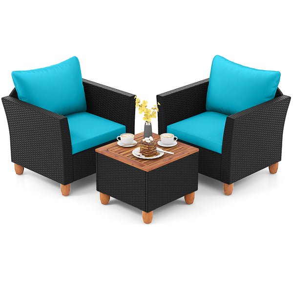 The heavy-duty steel frame adds sturdiness to the sofa set <br>Premium rattan is breathable and can serve for a long time <br>Soft sponge cushions will provide you excellent comfort <br>Cover with the zipper of the cushion is convenient to be washed <br>W