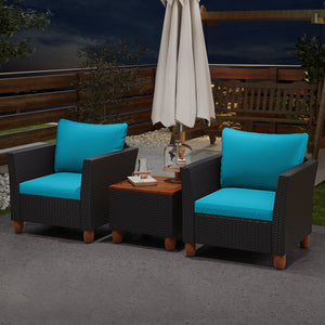 The heavy-duty steel frame adds sturdiness to the sofa set <br>Premium rattan is breathable and can serve for a long time <br>Soft sponge cushions will provide you excellent comfort <br>Cover with the zipper of the cushion is convenient to be washed <br>W