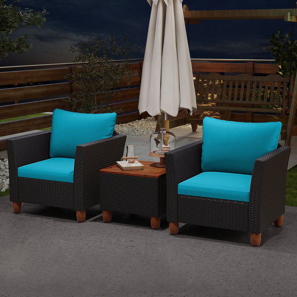 The heavy-duty steel frame adds sturdiness to the sofa set <br>Premium rattan is breathable and can serve for a long time <br>Soft sponge cushions will provide you excellent comfort <br>Cover with the zipper of the cushion is convenient to be washed <br>W